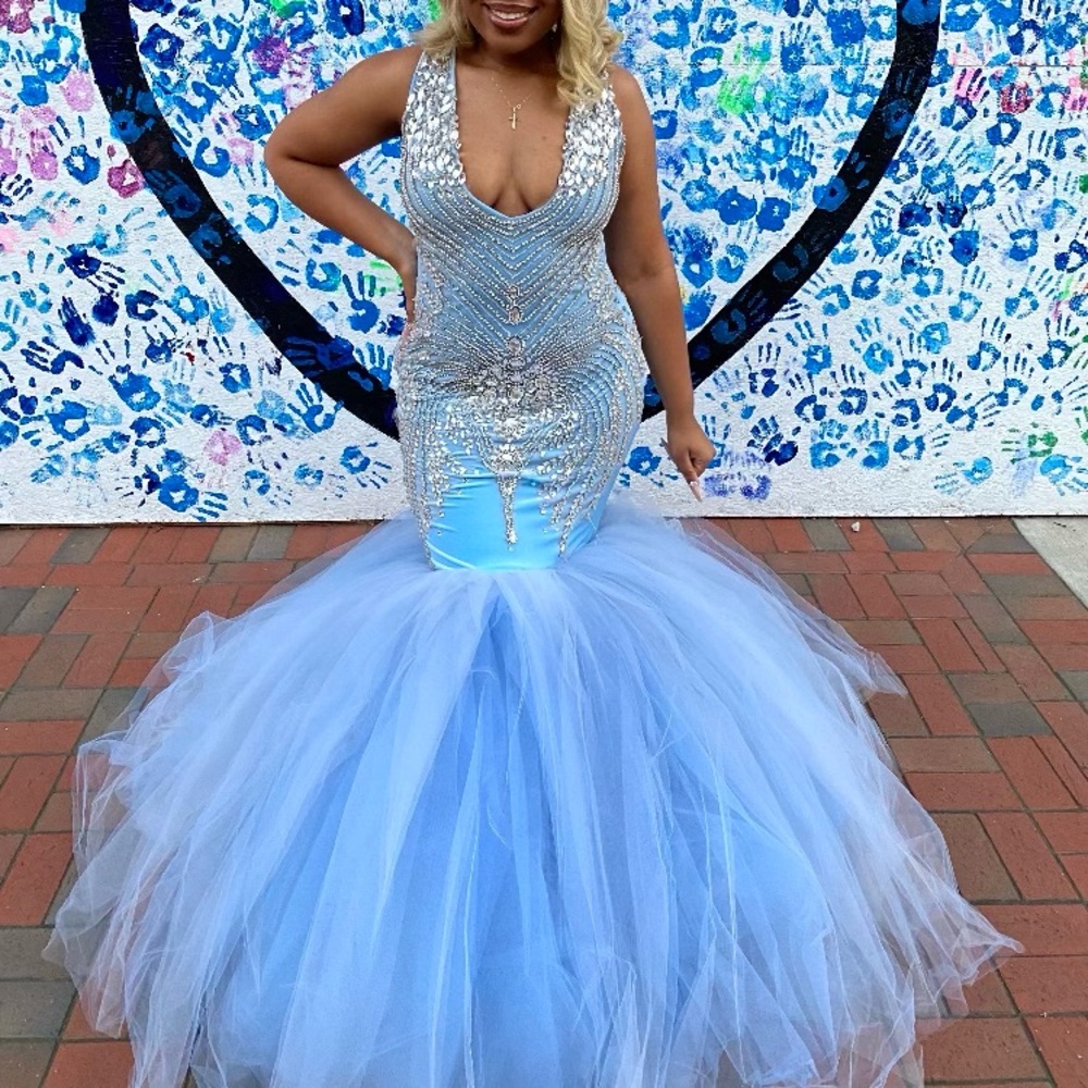Powder Blue Custom Prom Dress